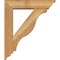 Ekena Millwork Funston Traditional Rough Sawn Bracket w/ Offset Brace, Western Red Cedar, 6"W x 24"D x 28"H BKT0604X24X28FST01RWR - alternate 4